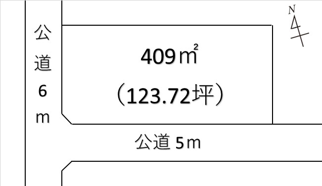 【土地図】 | 深谷市人見 880万 土地