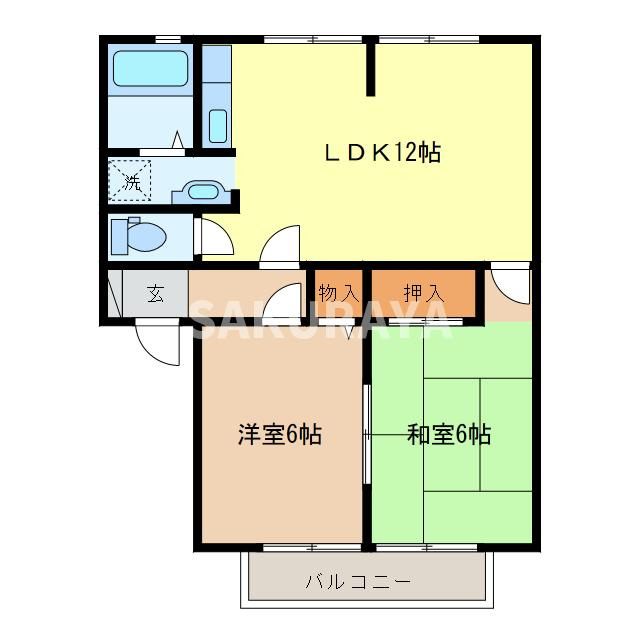 エンパレスV16の間取り