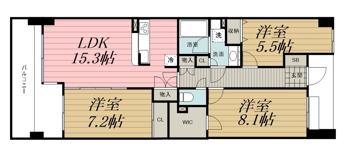 リーベスト西千葉の間取り