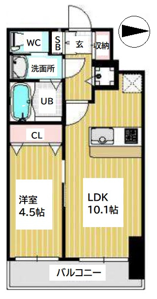 プレサンス立売堀アーバンスタイルの間取り