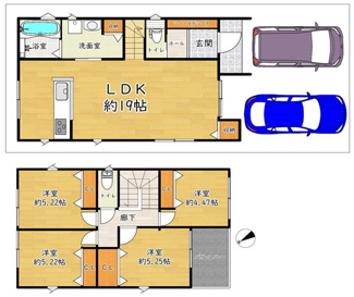 【間取り】 | 吉井町２丁目　戸建て