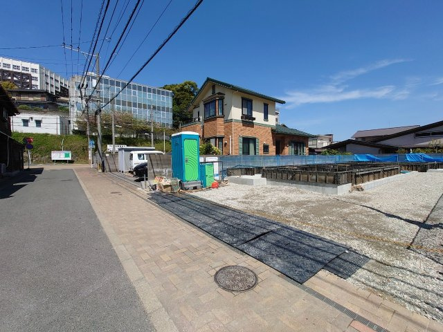 ーFITーフィットー小倉北区堅林町1期　【小倉北区　新築戸建て】の前面道路含む現地写真|現地撮影　2023,4,9　ーFITーフィットー小倉北区堅林町1期　【小倉北区　新築戸建て】