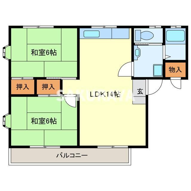 レインボーハイツの間取り