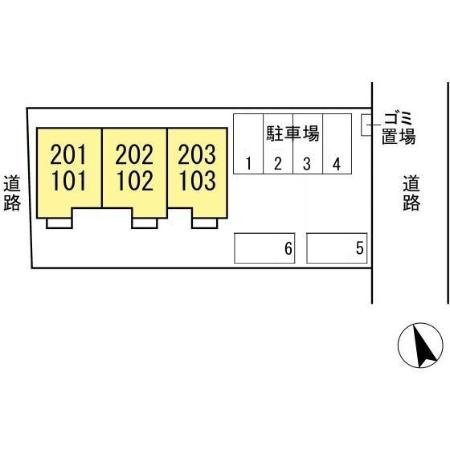 DCR並木町の区画図