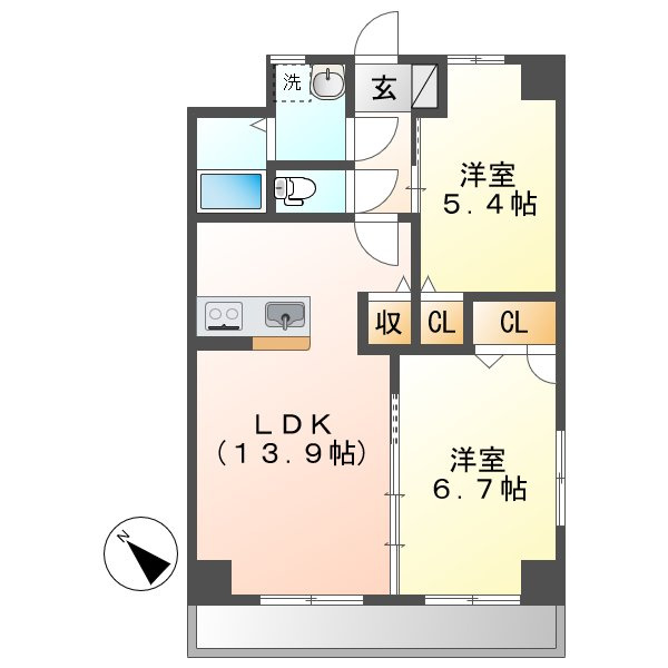 T-style kurashikiの間取り
