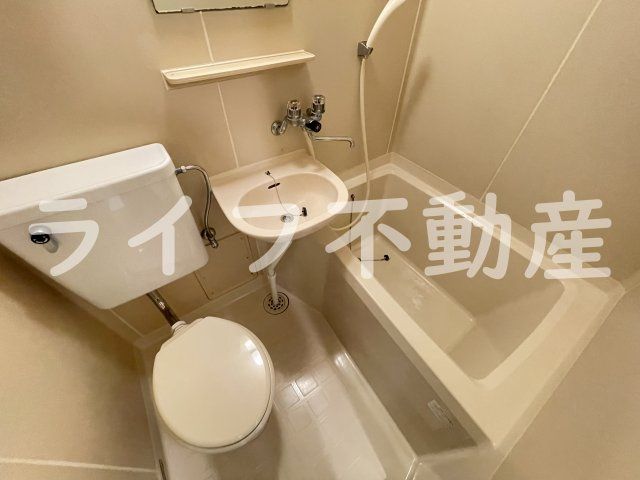 ソラーナ八戸ノ里の浴室|落ち着いた空間のお風呂です