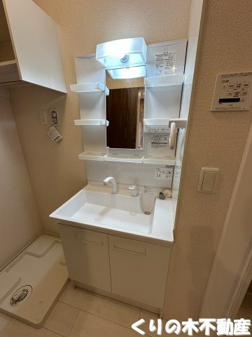 【洗面所】 | プランドール片山 | 脱衣スペースもあります