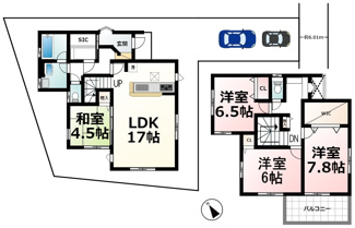 【間取り】 | 下阪本２丁目　全２棟２号棟