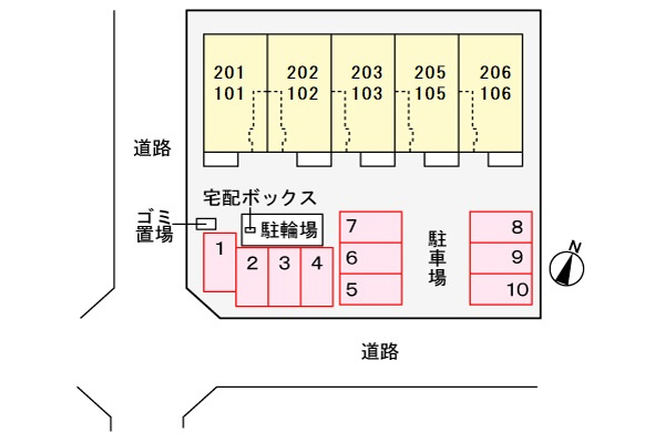 フィオーレ新知の区画図