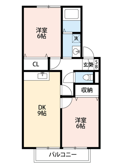 【間取り】 | メゾン天野Ｃ棟
