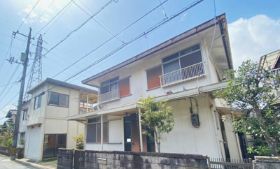 【外観】 | ☆中区山崎☆建築条件なし！☆約55坪の土地☆ | 現状上物（古家）がございますが、解体後の更地渡しです。