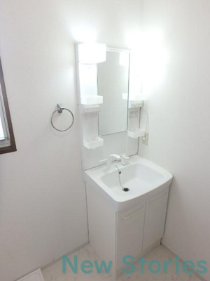 【独立洗面台】 | ガーデンタウン松島A | 独立洗面台で身支度をすべて済ませてしまいましょう