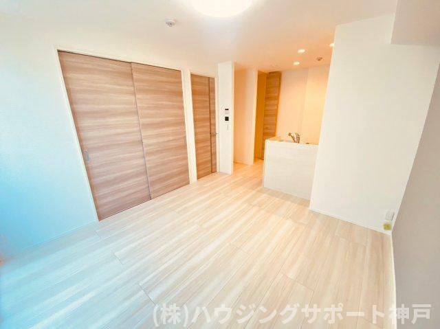 明石市大久保町大窪のアパートの居間・リビング