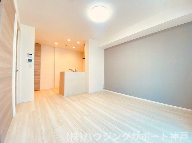 明石市大久保町大窪のアパートの居間・リビング