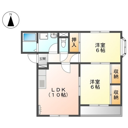 【間取り】 | サニーパレス北野Ｃ