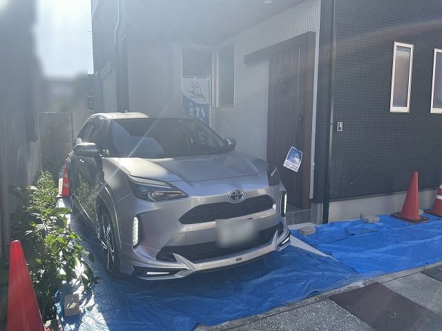 高知市桜井町2丁目　新築住宅の駐車場