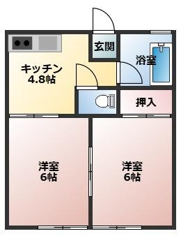 コーポ雅の間取り