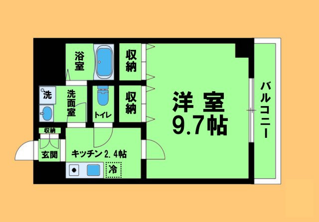 アルバ志賀本通の間取り|間取反転タイプ