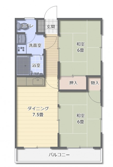 北園マンションの間取り