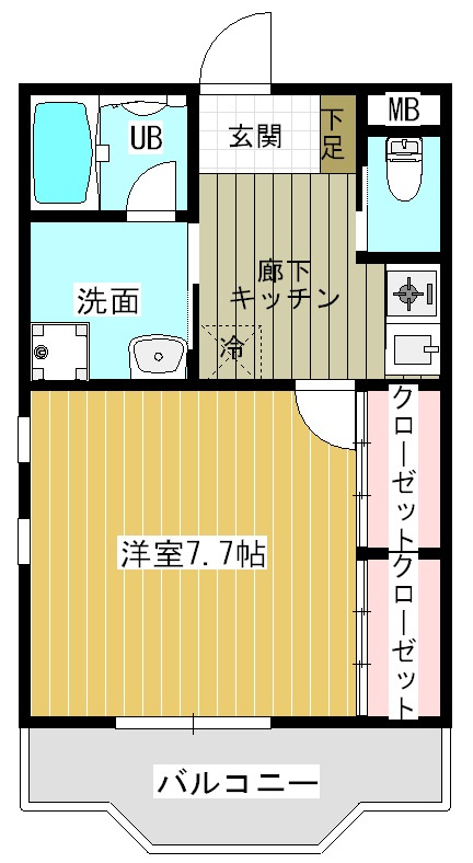 レジデンスKⅢの間取り
