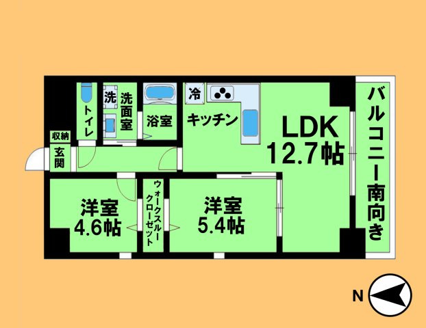 プレイス浅間の間取り|間取り反転タイプ