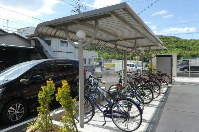 倉敷市松島のアパートのその他共用部分|駐輪場