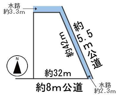 ５８２６２　岐阜市領下土地の区画図