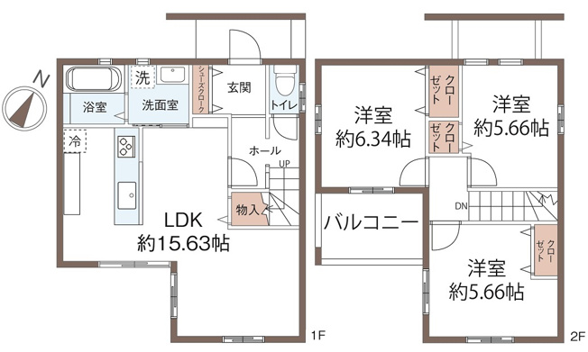 【間取り】 | 瀬野町立石戸建