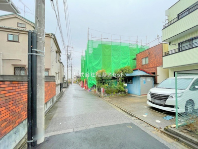 【前面道路含む現地写真】 | 葛飾区東水元　新築分譲住宅　全３棟