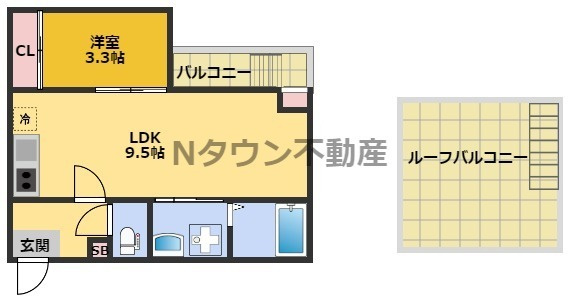 【間取り】 | GRANDTIC平安通 | 間取りです