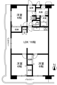 【間取り】 | 第一シャトー八戸の里