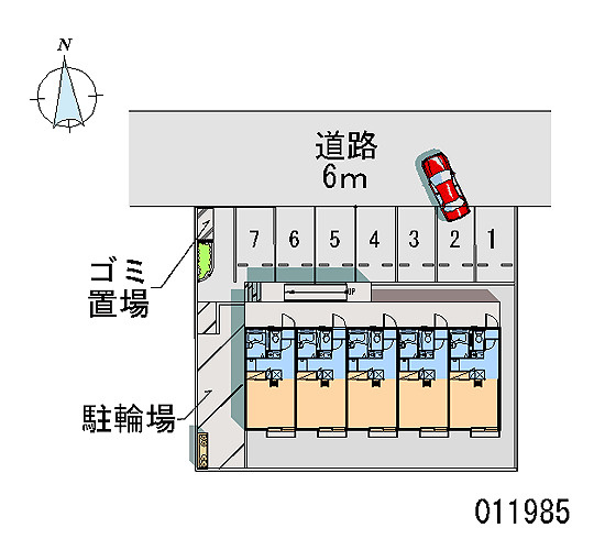 レオパレス八原の駐車場|画像4