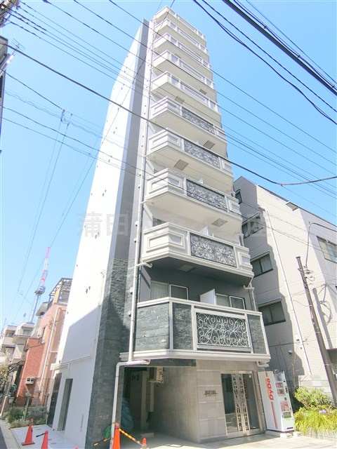 サニークレスト蒲田WESTの外観|外観　2016年3月築　RC鉄筋コンクリート造地上階建て11階建て1R～1DK総戸数19戸の人気賃貸マンション　JR京浜東北線蒲田駅徒歩圏内、東急池上線蓮沼駅近の東京都大田区東矢口3丁目