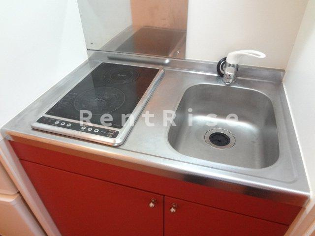 レオパレス和みのキッチン|電気コンロ　2口