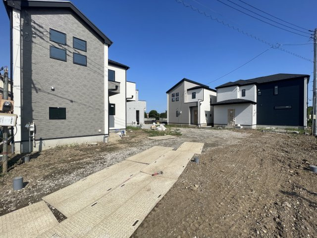 川島町下伊草3期　新築戸建の外観|現地（２０２３年７月）撮影