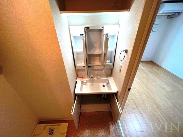 メゾン ボンヌシャンスの独立洗面台