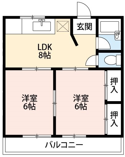 【間取り】 | ハイツ柿田