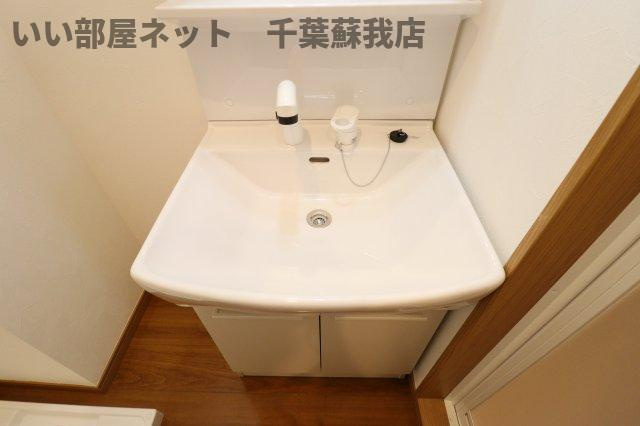 コネクトパークヒルズ神明町の洗面所|忙しい朝には欠かせない洗面所です