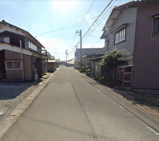 あわら市大溝1丁目　土地の前面道路含む現地写真