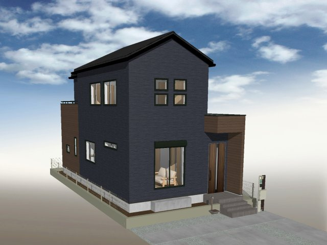 相模原市南区磯部売地全5区画の外観パース
