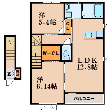 【間取り】 | ヴィラフォンテA