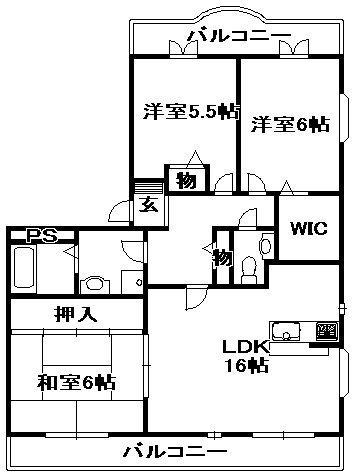 【間取り】 | ヴァンヴェール武鶴ハイム