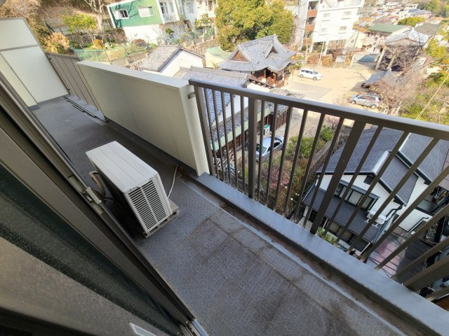 六甲篠原マンションのバルコニー