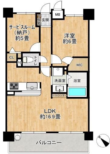 【間取り】 | シャルマンフジエミュゼ甲子園
