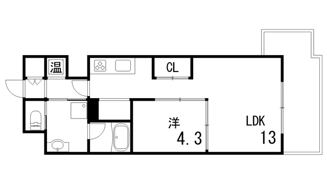 フォアクレージュ御影の間取り