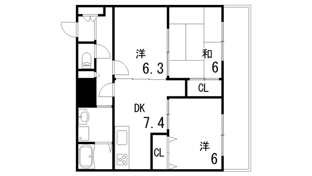ハイム屋敷本の間取り