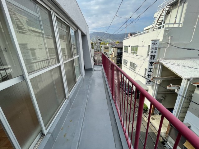 灘ハイムのバルコニー