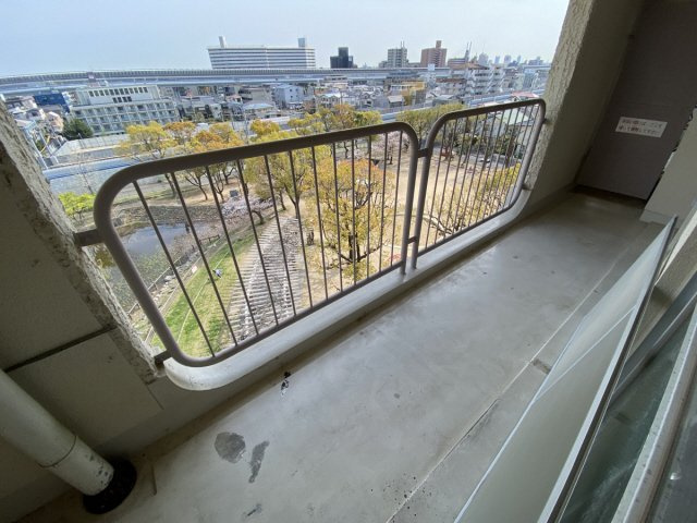 西芦屋グリーンハウスのバルコニー