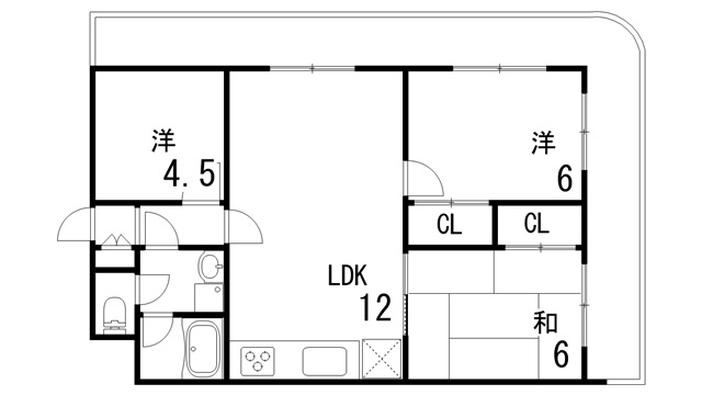 パレ・ルミエール岡本の間取り