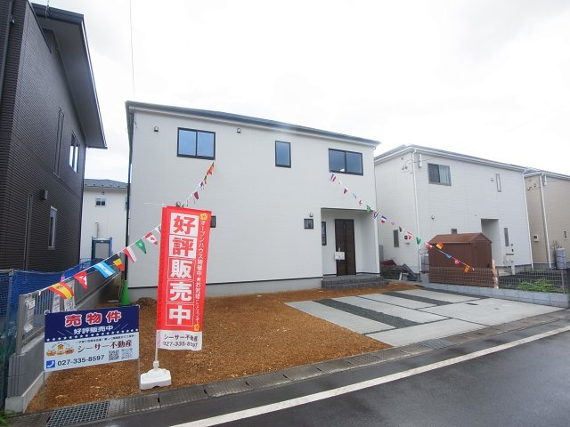 新築　前橋市北代田町3期　1号棟の駐車場|現地写真　駐車スペースは建物北側に並列2台分可能です！
